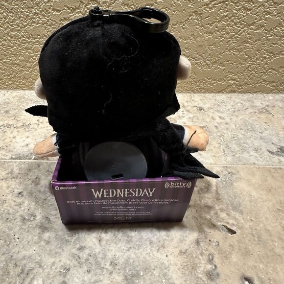 Bitty Boomers Wednesday The Addams Family Plush Bluetooth Speaker New Netflix - Picture 4 of 6